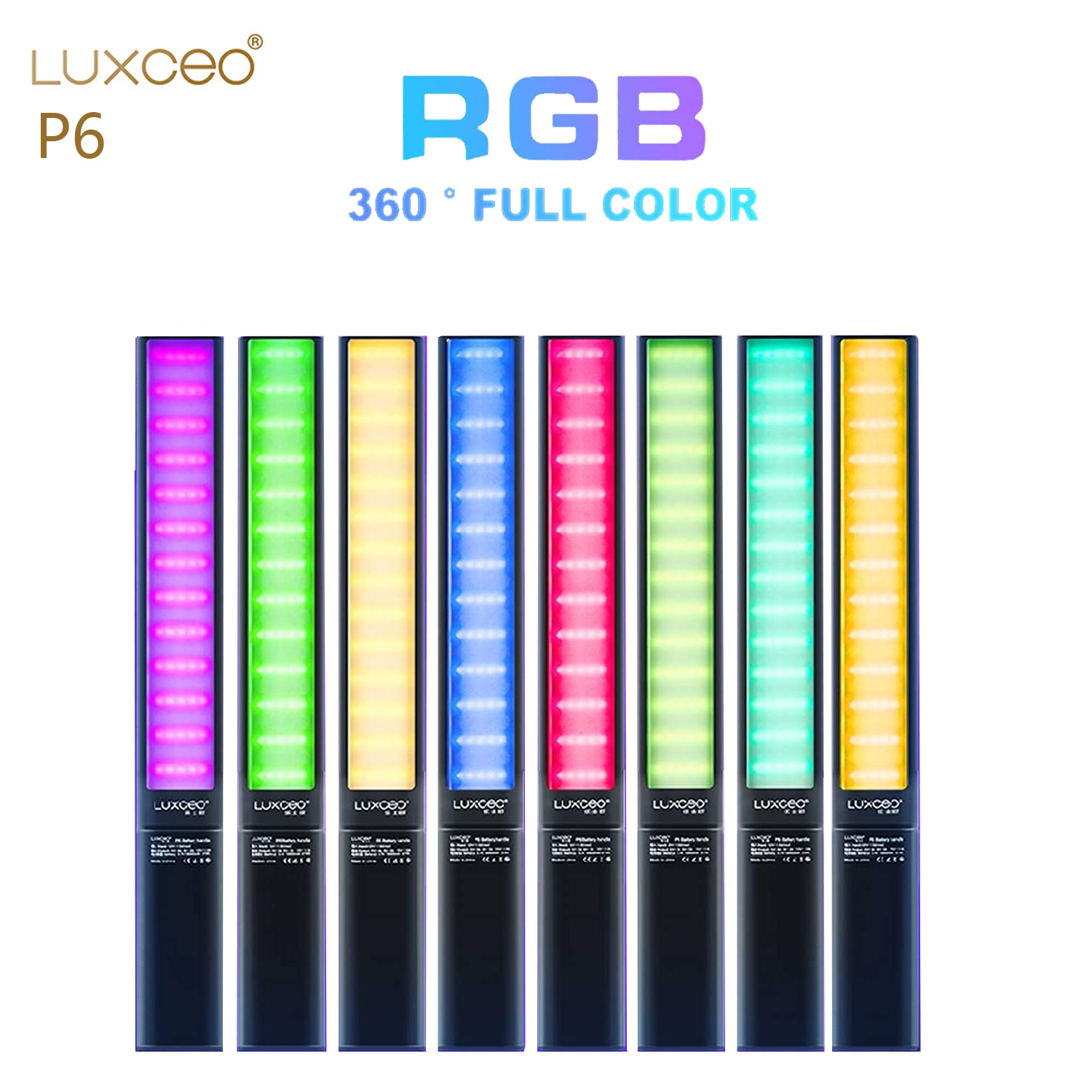 LUXCEO P6 RGB LED  , 2500K-6500K  ..